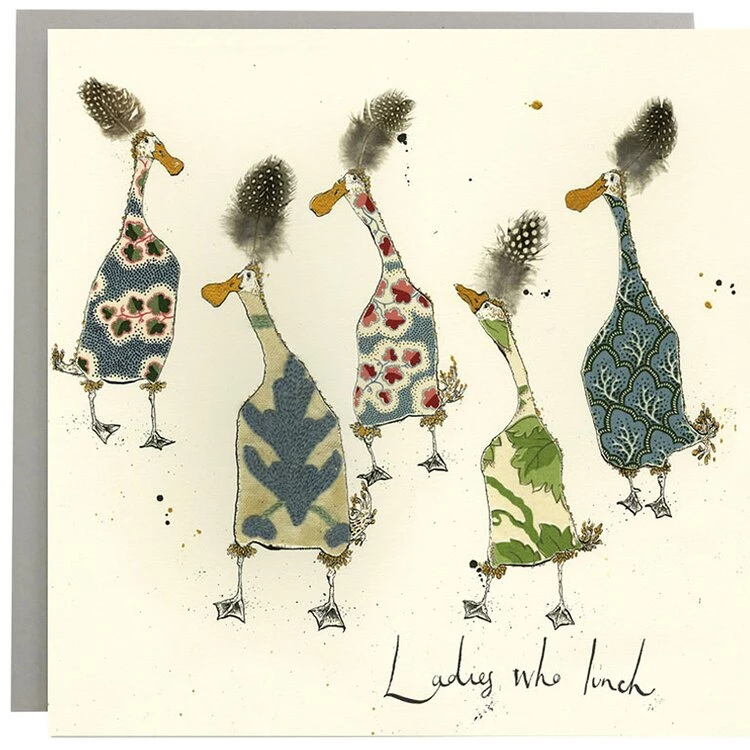 Anna Wright Art Cards And Gift Wrap Ladies Who Lunch Greetings Card