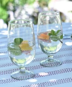 Grand Illusions Handmade Star Large Stem Glass