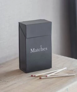 Garden Trading Match Box Forest Carbon Grey Candle Holders & Accessories