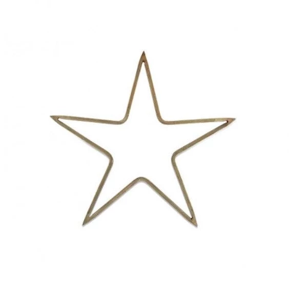 Nkuku Solid Brass Star Large
