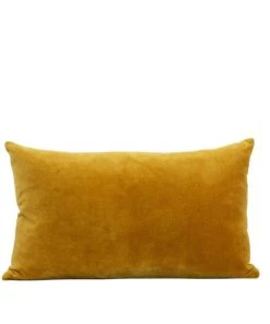 Also Home Velvet Rectangle Cushion Turmeric Cushions