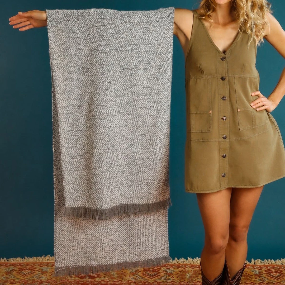 Powder Cosy Slate Grey Scarf