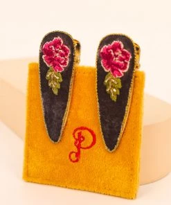 Powder Painted Peony Hairclips 2 Pack Loungewear And Accessories