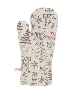 Raine & Humble Oven Glove With Christmas Design