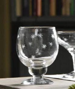 Grand Illusions Kitchen & Dining Handmade Star Red Wine Glass