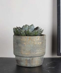Biggie Best Brushed Gold Planter Decorative Accessories