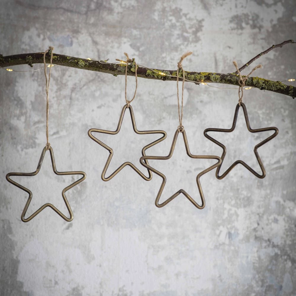 Garden Trading CHRISTMAS Brass Hanging Star Decoration
