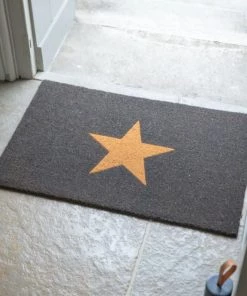 Garden Trading Single Star Charcoal Doormat