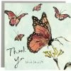 Anna Wright Art Cards And Gift Wrap Thank You Butterflies - Card