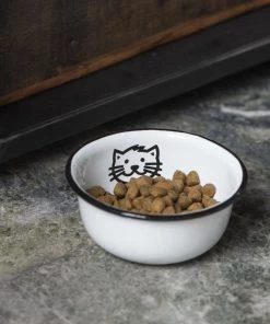 IB Laursen Enamel Cat Bowl