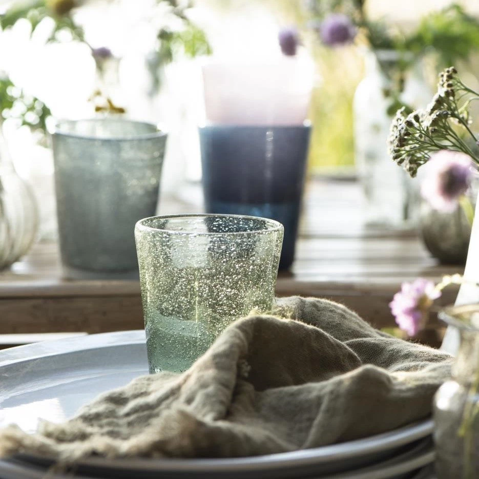 IB Laursen Handblown Bubble Glass In Smoke Kitchen & Dining