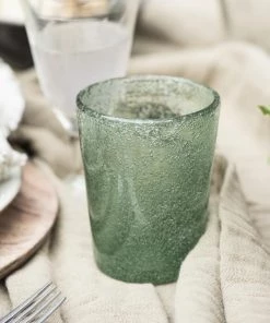 IB Laursen Kitchen & Dining Handblown Bubble Glass In Green