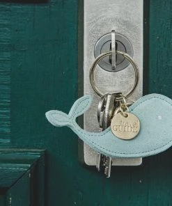 Rader Loungewear And Accessories Suede Whale Keyring