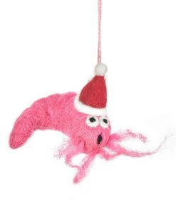 Felt So Good CHRISTMAS Felt Festive Prawn Decoration