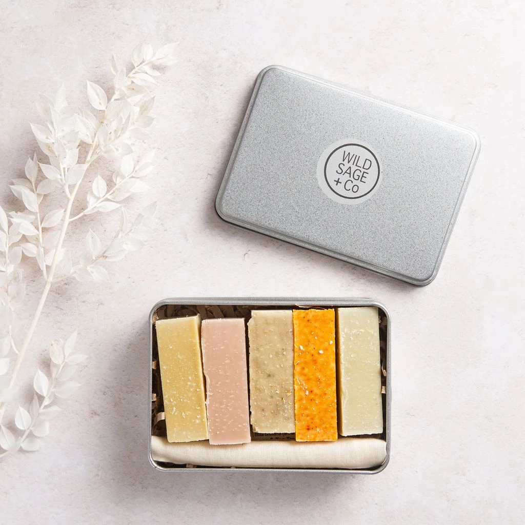 Wild Sage + Co Five Soap Gift Box Wellbeing