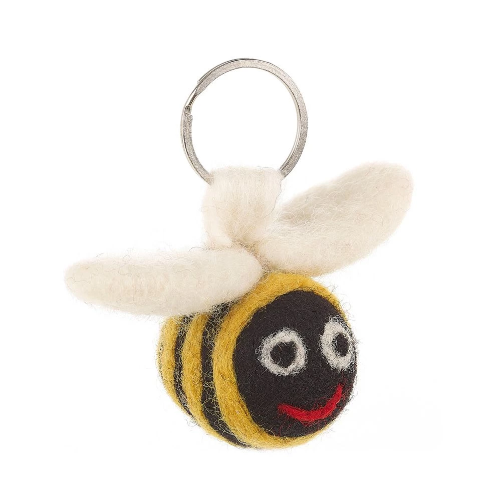 Felt So Good Handmade Felt Bee Keyring
