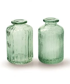 Terrace And Garden Decorative Accessories Mini Green Glass Bottle
