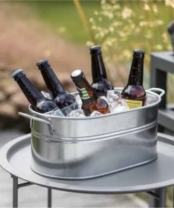 Garden Trading Galvanised Trough Large Flowers & Plants