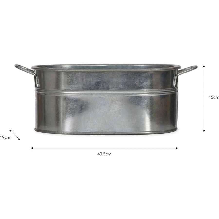 Garden Trading Galvanised Trough Large Flowers & Plants