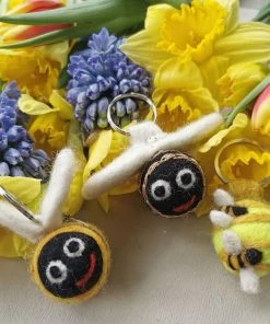 Felt So Good Handmade Felt Bee Keyring