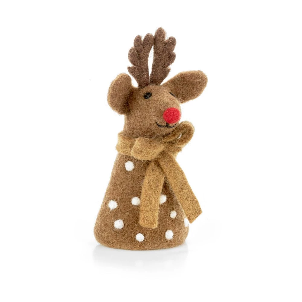 Felt So Good Handmade Felt Rudolph Tree Topper