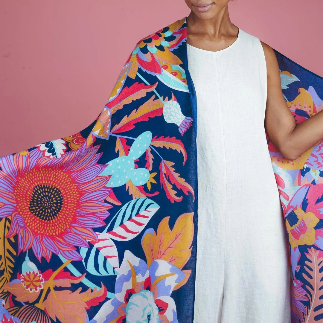 Powder Fantasy Floral Print Scarf Last Chance To Buy