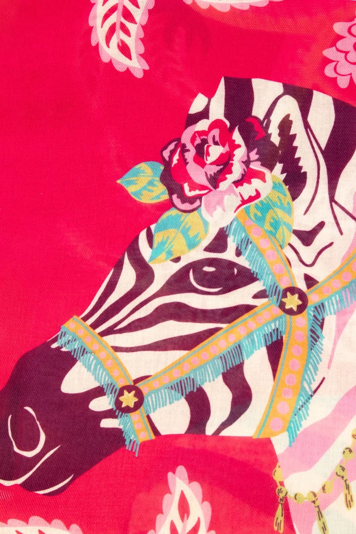 Powder Last Chance To Buy Carnival Zebra Print Scarf