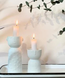 Rader Last Chance To Buy Luna Ceramic Smiling Candle Holder