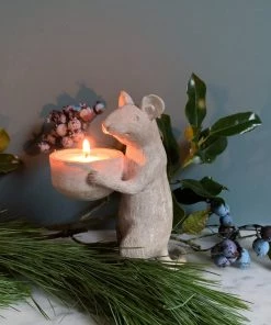 Parlane Candle Holders & Accessories Thoughtful Mouse Tealight Holder