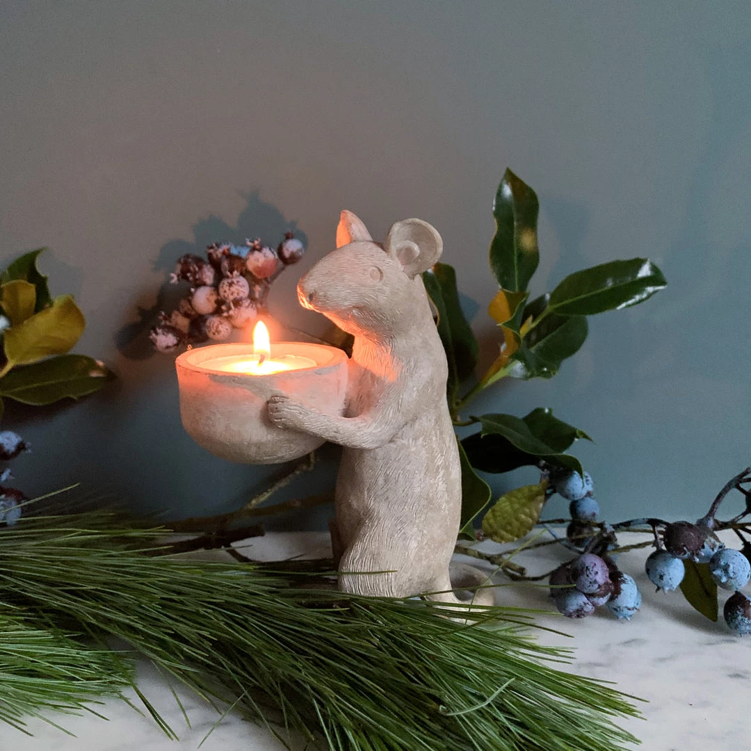 Parlane Candle Holders & Accessories Thoughtful Mouse Tealight Holder