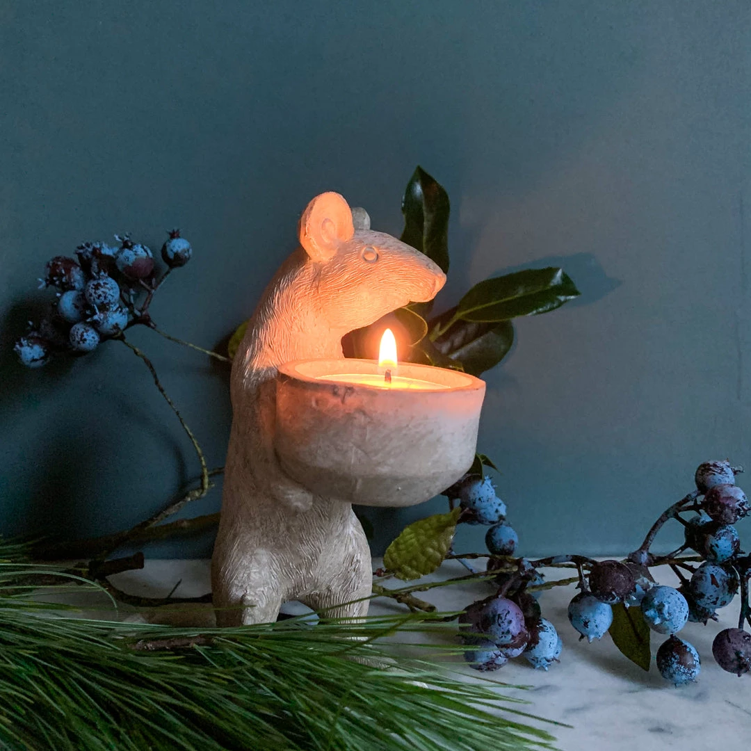 Parlane Candle Holders & Accessories Thoughtful Mouse Tealight Holder
