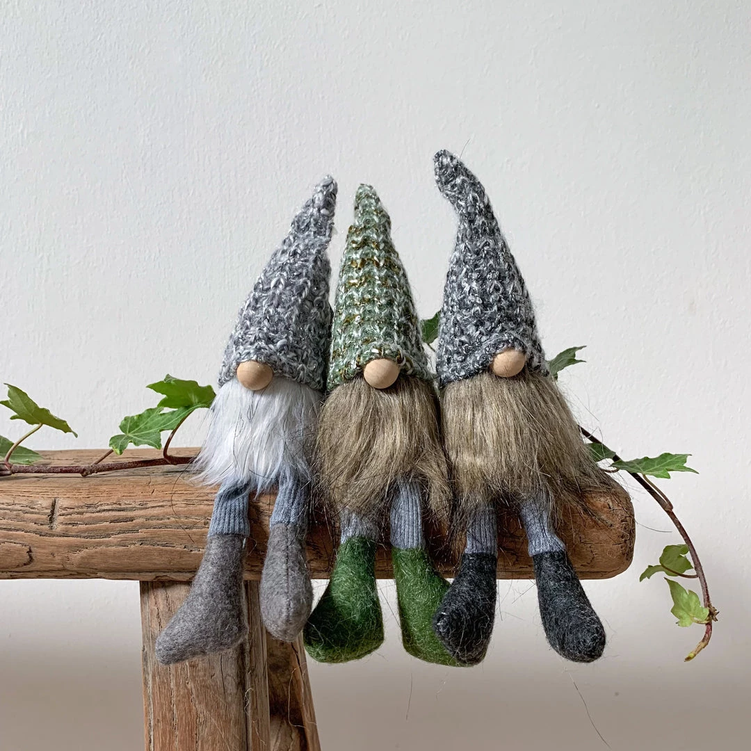 Wikholm Mini Light Grey Christmas Gonk