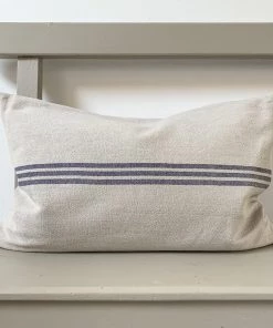 Terrace And Garden Linen Stripe Rectangle Cushion