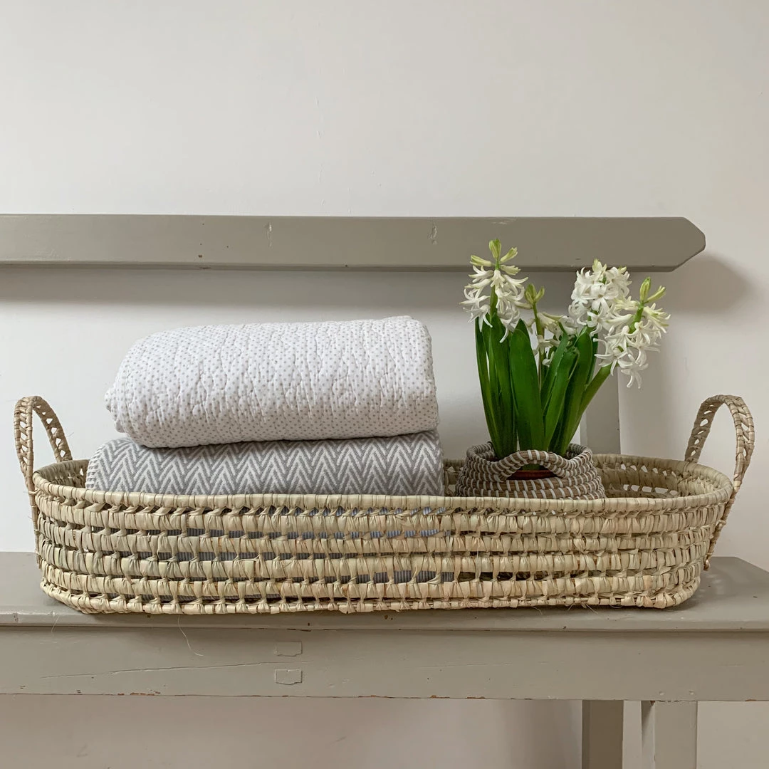 Basket Basket Long Oval Basket Storage, Boxes, Baskets & Bags