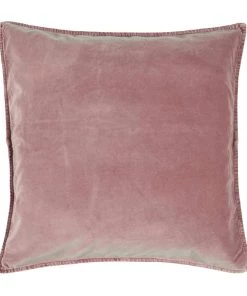 IB Laursen Velvet Cushion In Rose Pink