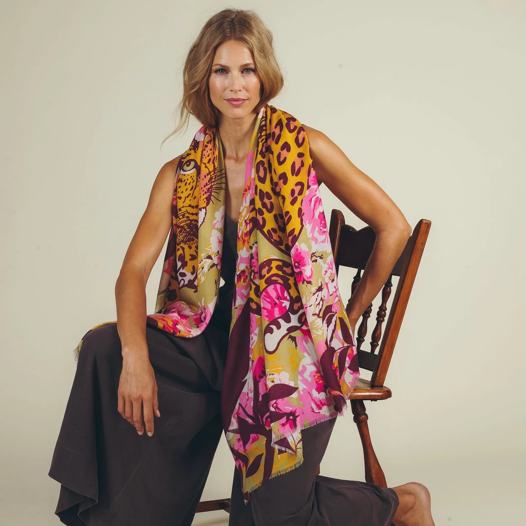 Powder Climbing Leopard Print Scarf Last Chance To Buy