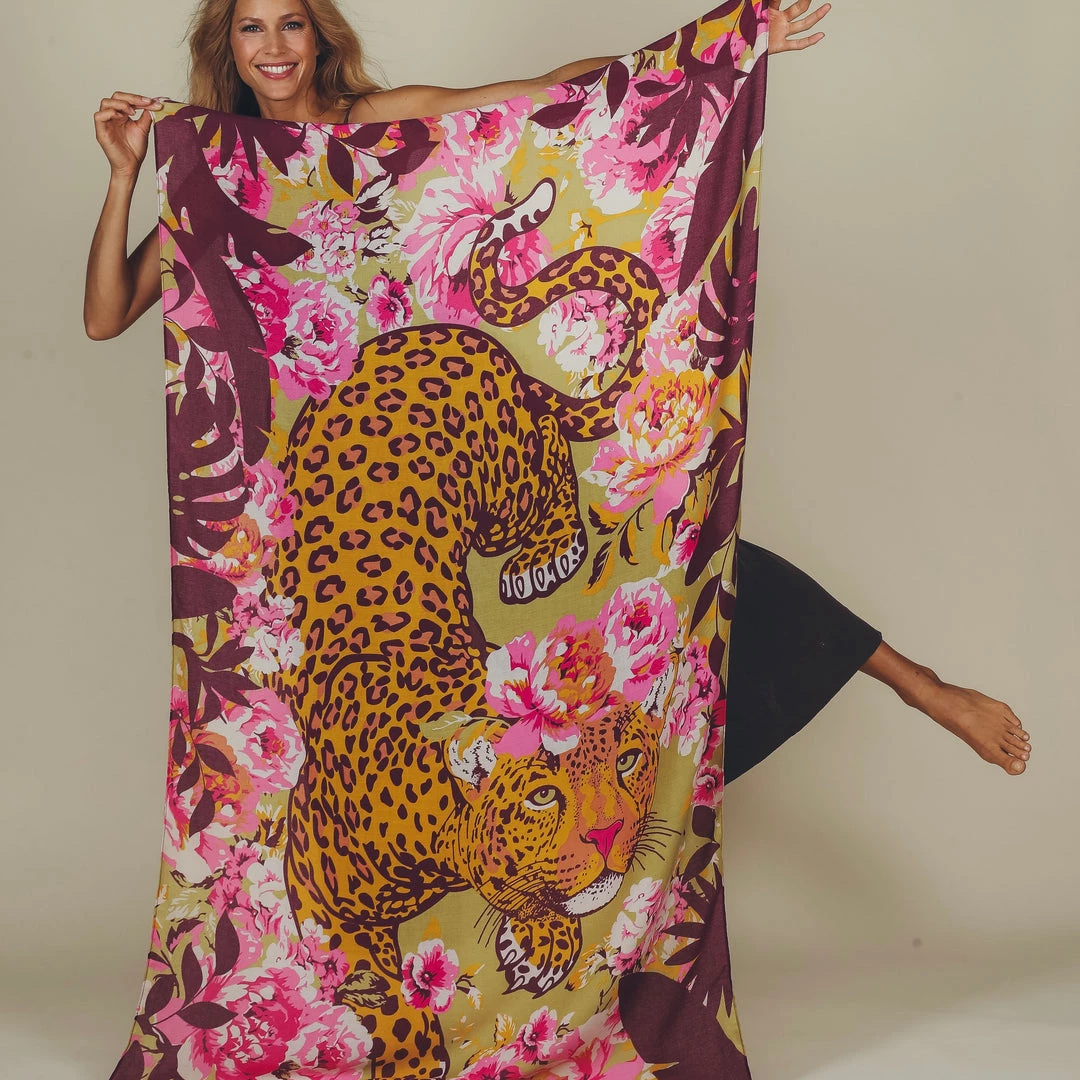 Powder Climbing Leopard Print Scarf Last Chance To Buy