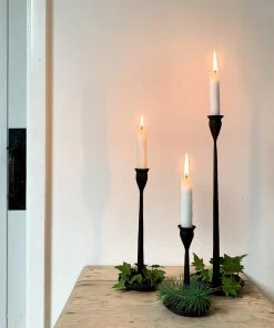 Wikholm Iron Candlestick Large