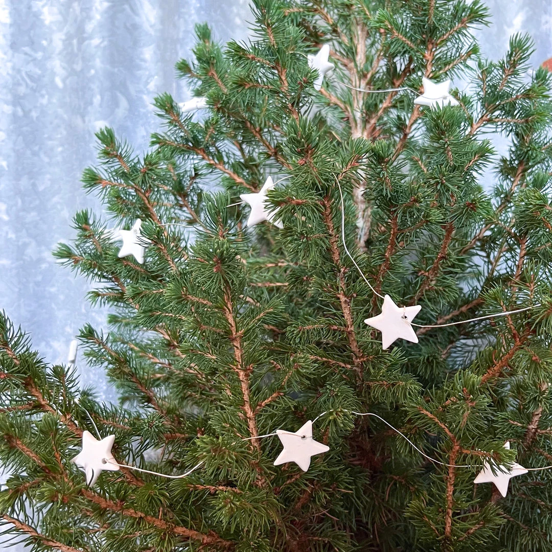 Garden Trading CHRISTMAS Porcelain Star Garland