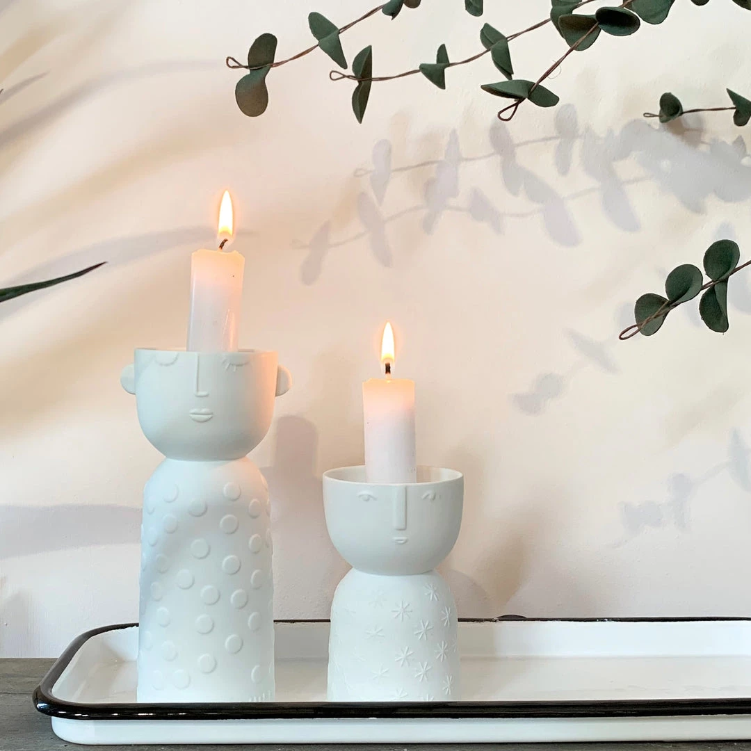 Rader Last Chance To Buy Stella Ceramic Smiling Candle Holder