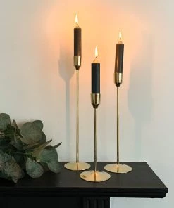 Light And Living Gold Candlestick Small Candle Holders & Accessories