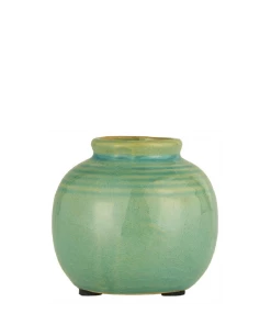 IB Laursen Mini Ceramic Vase In Sea Green Decorative Accessories
