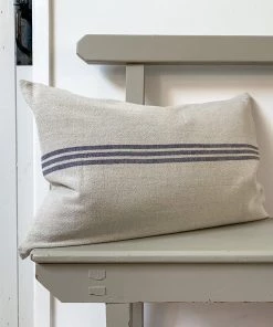 Terrace And Garden Linen Stripe Rectangle Cushion