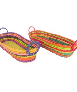 Basket Basket Multicoloured Raffia Bread Basket Last Chance To Buy