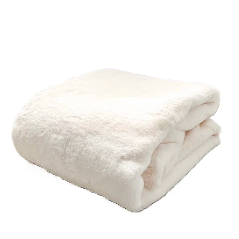 Parlane Last Chance To Buy Soft Faux Fur Throw In Winter White