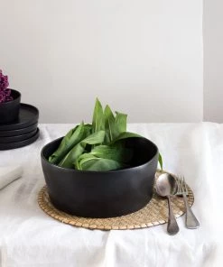 Also Home Last Chance To Buy Black Ceramic Salad Bowl