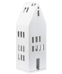 Rader Porcelain Light Up House Tall Candle Holders & Accessories