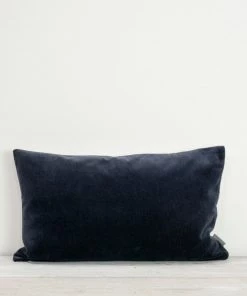 Also Home Velvet Rectangle Cushion Indigo