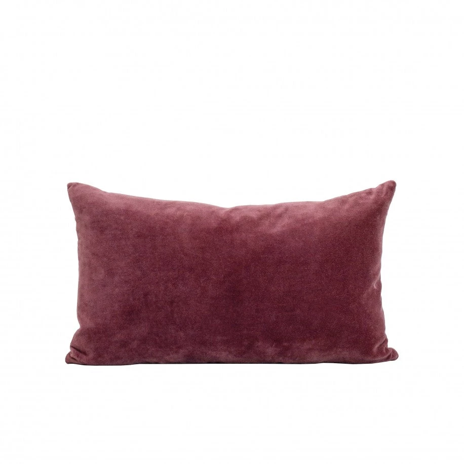Also Home Cushions Velvet Rectangle Cushion Pomegranate Pink