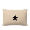 Chalk UK Rectangle Star Cushion In Natural Cushions